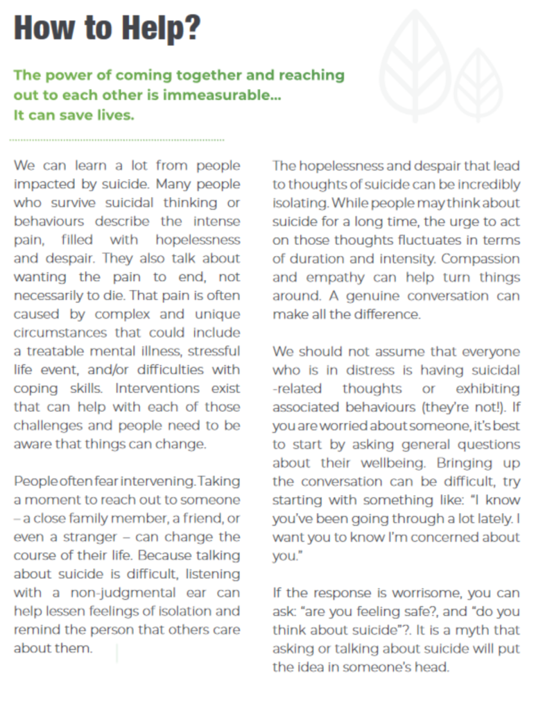 World Suicide Prevention Day 2021 - LCSS