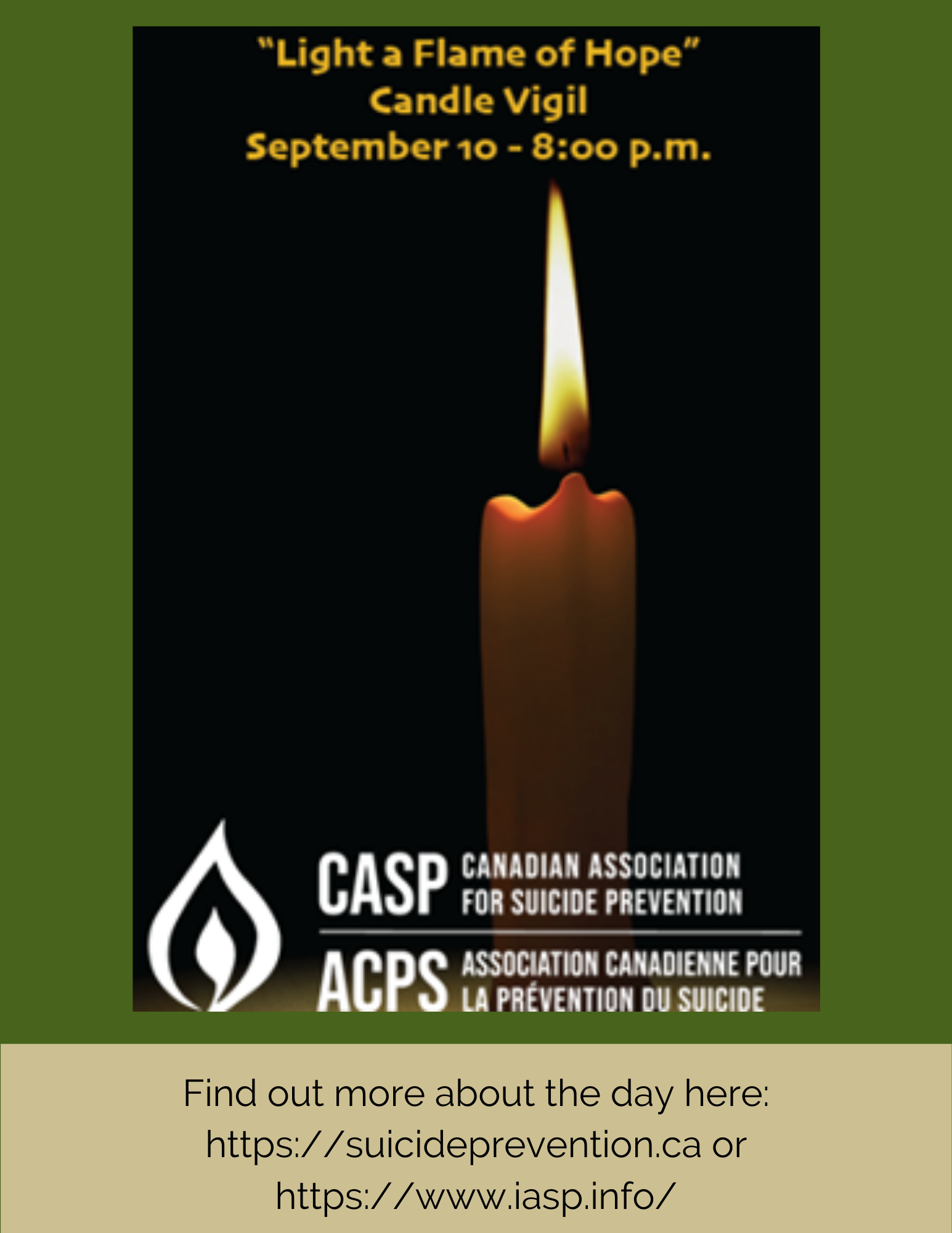 World Suicide Prevention Day 2021 - LCSS