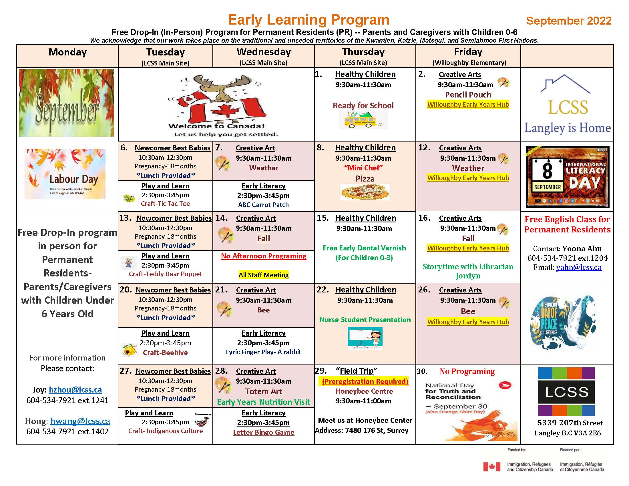 Lcss Calendar Customize and Print